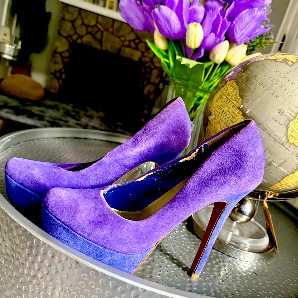 Jessica Simpson Suede Heels Sz 8